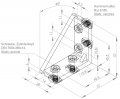 SAROKELEM SZETT B 30X60 NUT8, ALUMÍNIUM