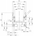 BOSCH KOMPATIBILIS GÖRGŐS SÍN PROFIL 40X