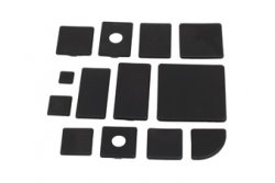 Végzáró kupak B 60x60 Nut10, PA fekete