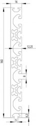 ITEM KOMPATIBILIS PROFIL I 160X16 NUT8