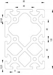 ITEM KOMPATIBILIS PROFIL I 80X120 S NUT8