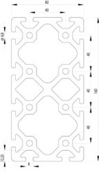 ITEM KOMPATIBILIS PROFIL I 80X160 S NUT8