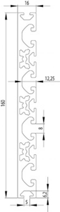 ITEM KOMPATIBILIS PROFIL I 160X16 NUT8