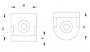 R-SAROKELEM SZETT B 40X43X43 NUT10, ALUM