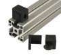 MULTI-UNIBLOCK I NUT6 M5, PA FEKETE
