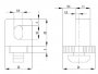 VARIOFIX-BLOKK B NUT8 M6, 1-13MM, PA FEK