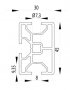 BOSCH KOMPATIBILIS PROFIL 30X45 NUT8
