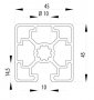 BOSCH KOMPATIBILIS PROFIL 45X45 1N NYITO