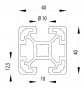 BOSCH KOMPATIBILIS PROFIL 40X40 L 2N180