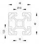 BOSCH KOMPATIBILIS PROFIL 40X40 3N NYITO