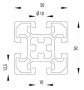 BOSCH KOMPATIBILIS PROFIL 50X50 L NUT10