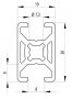 BOSCH KOMPATIBILIS PROFIL 19X30 NUT8
