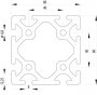 ITEM KOMPATIBILIS PROFIL I 80X80 S NUT8